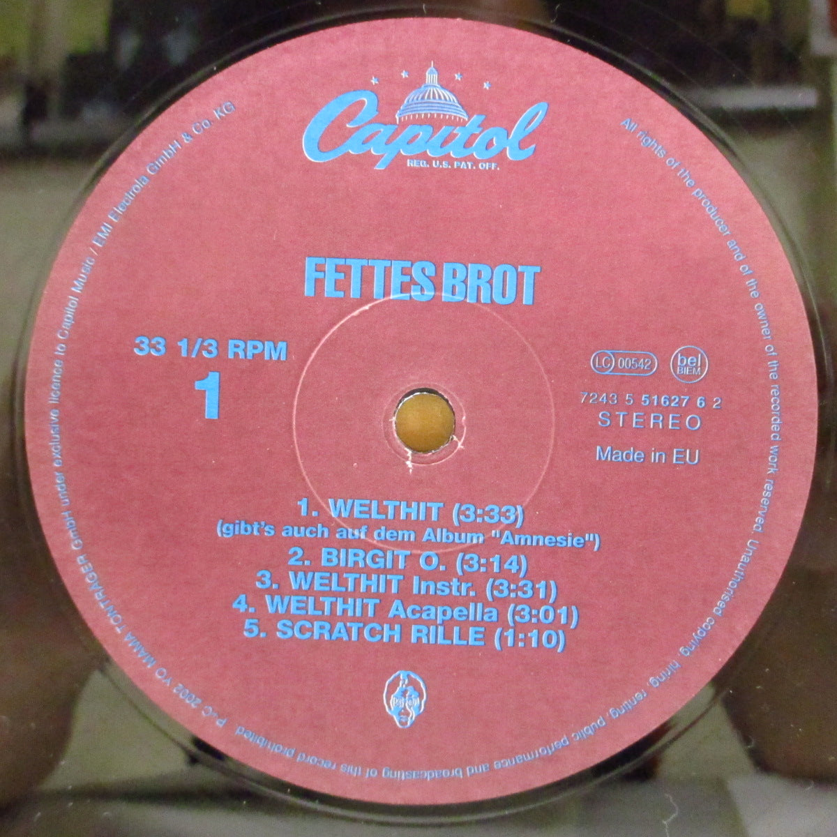 FETTES BROT (フェティス・ブロート)  - Welthit (German '02 オリジナル33回転9曲入り 12インチ)
