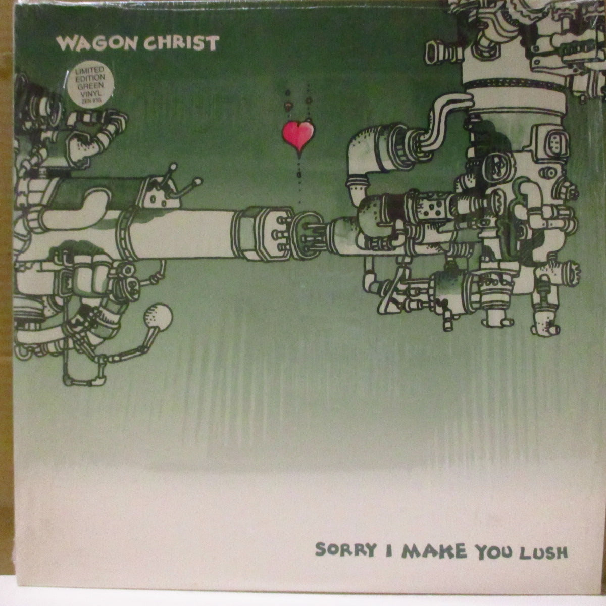 WAGON CHRIST (ワゴン・クライスト)  - Sorry I Make You Lush (UK '04 限定「クリア緑盤」 2xLP/レアステッカー付き光沢ジャケ) 5thアルバム