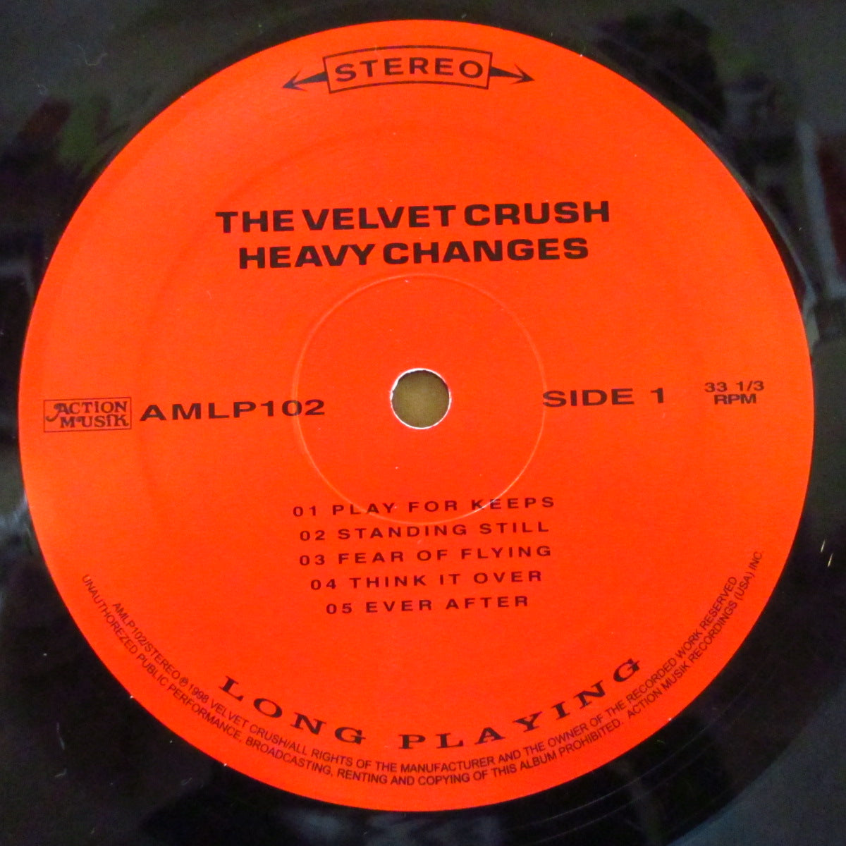 VELVET CRUSH (ヴェルヴェット・クラッシュ)  - Heavy Changes (US オリジナル LP)