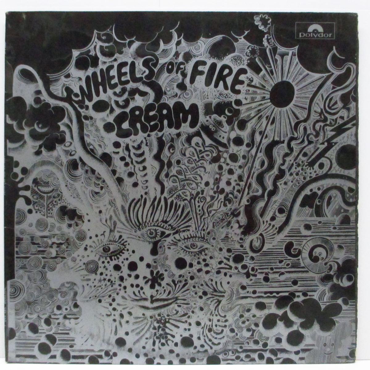 CREAM (クリーム)  - Wheels Of Fire-Live At The Fillmore (UK オリジナル「ステレオ」LP/両面コーティングジャケ)