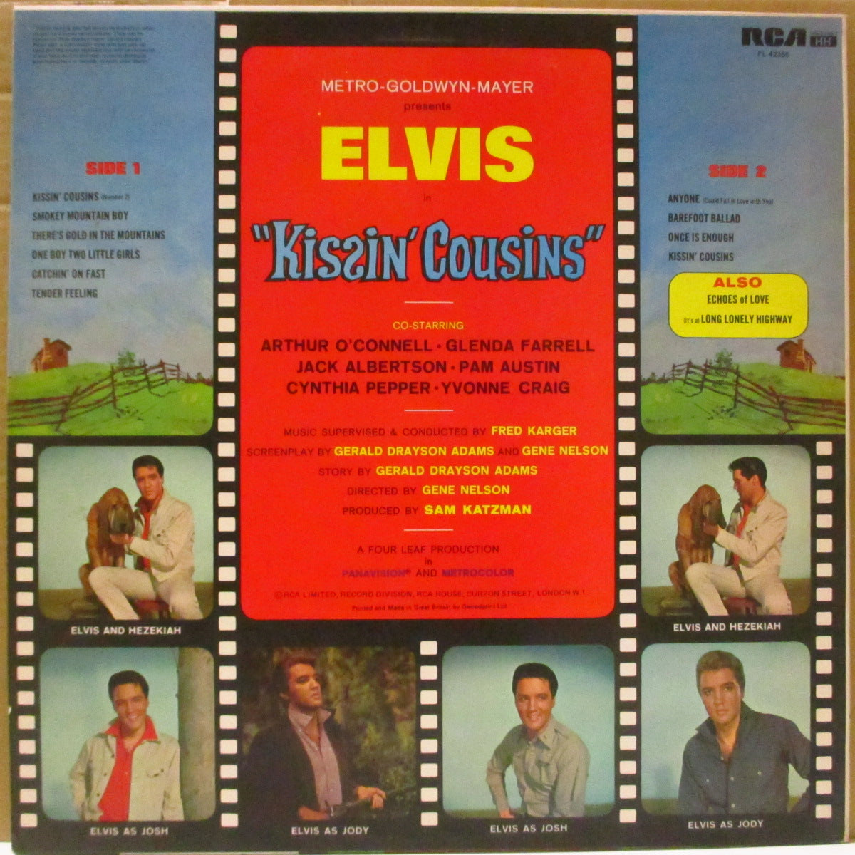 ELVIS PRESLEY (エルヴィス・プレスリー)  - Kissin' Cousins (UK '77 再発「オレンジ・ラベ」ステレオ LP)エルヴィス主演映画サントラ