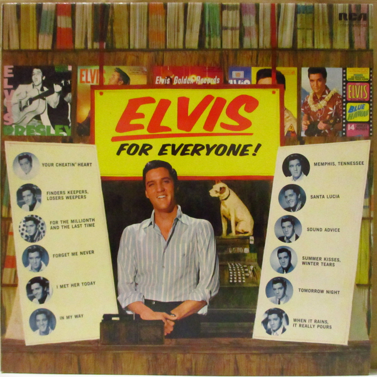 ELVIS PRESLEY (エルヴィス・プレスリー)  - Elvis For Everyone (UK '81 再発「グリーン・ラベ」ステレオ LP)RCAビクター社移籍10周年記念'65年アルバム
