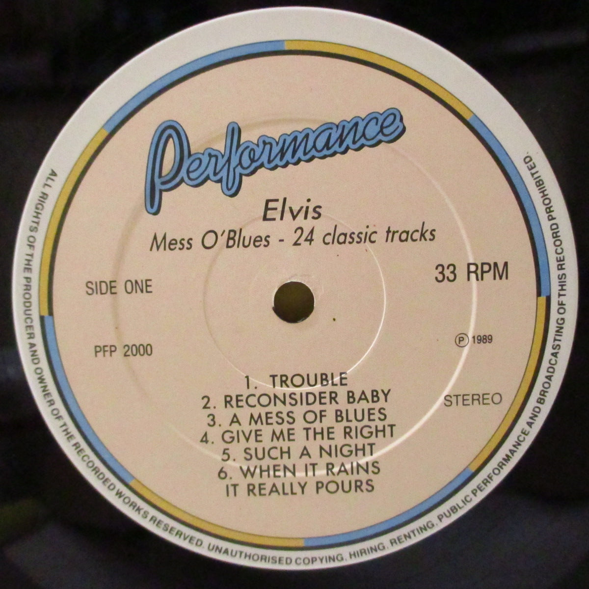 ELVIS PRESLEY (エルヴィス・プレスリー)  - Mess O'Blues : 24 Classic Tracks (UK '88 正規再発ステレオLPx2枚組)RCA正規ライセンス珍盤！