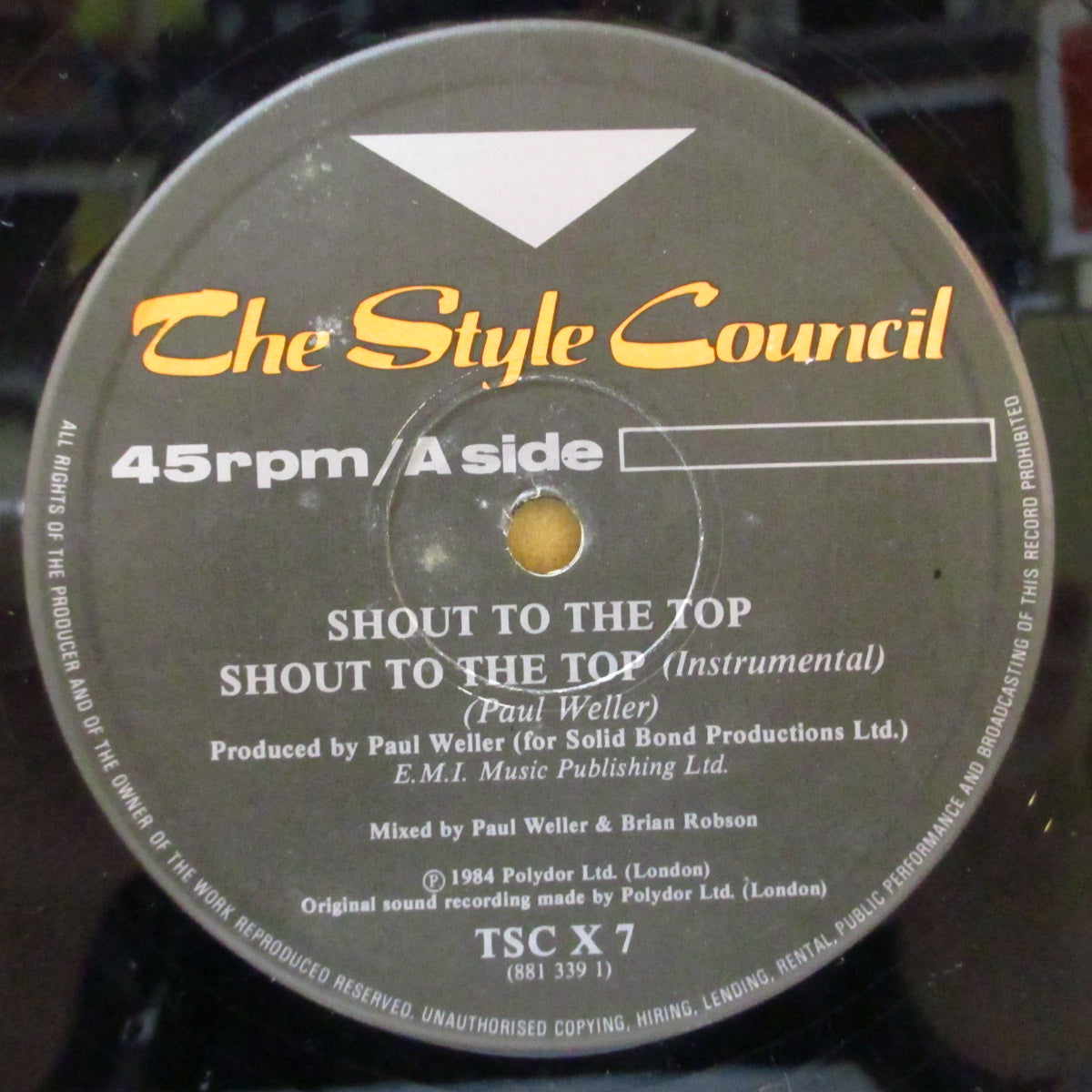 STYLE COUNCIL, THE (スタイル・カウンシル)  - Shout To The Top +3 (UK オリジナル 12インチ/表面コーティングジャケ)