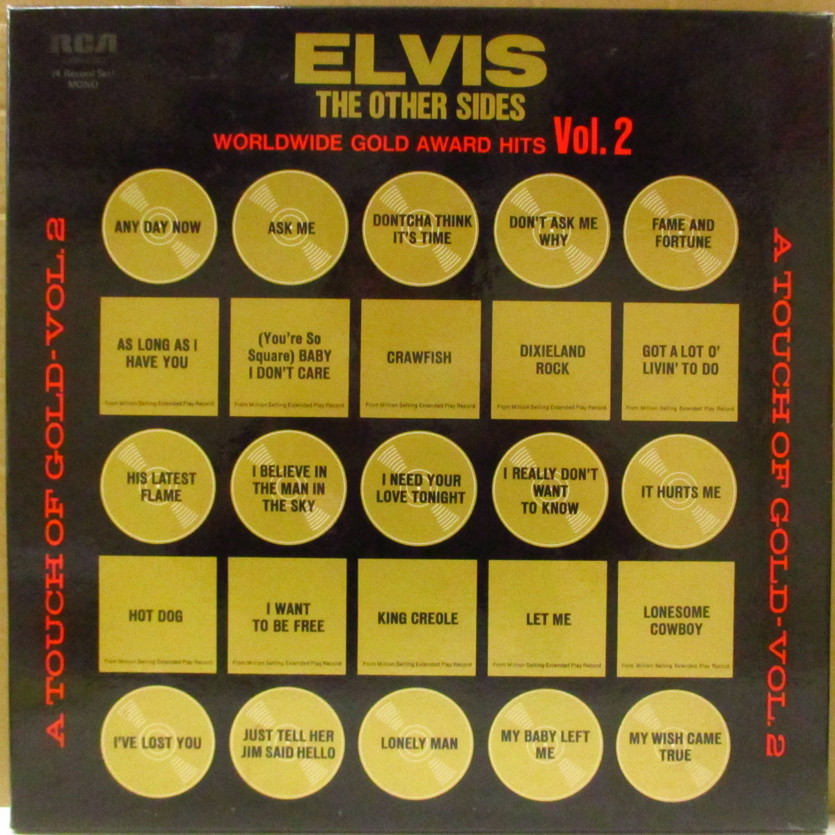 ELVIS PRESLEY (エルヴィス・プレスリー)  - The Other Sides - Worldwide Gold Award Hits - Vol. 2 (UK '75 オリジナル・モノラル LPx4枚組ボックス・セット) ベスト・ボックス第2弾
