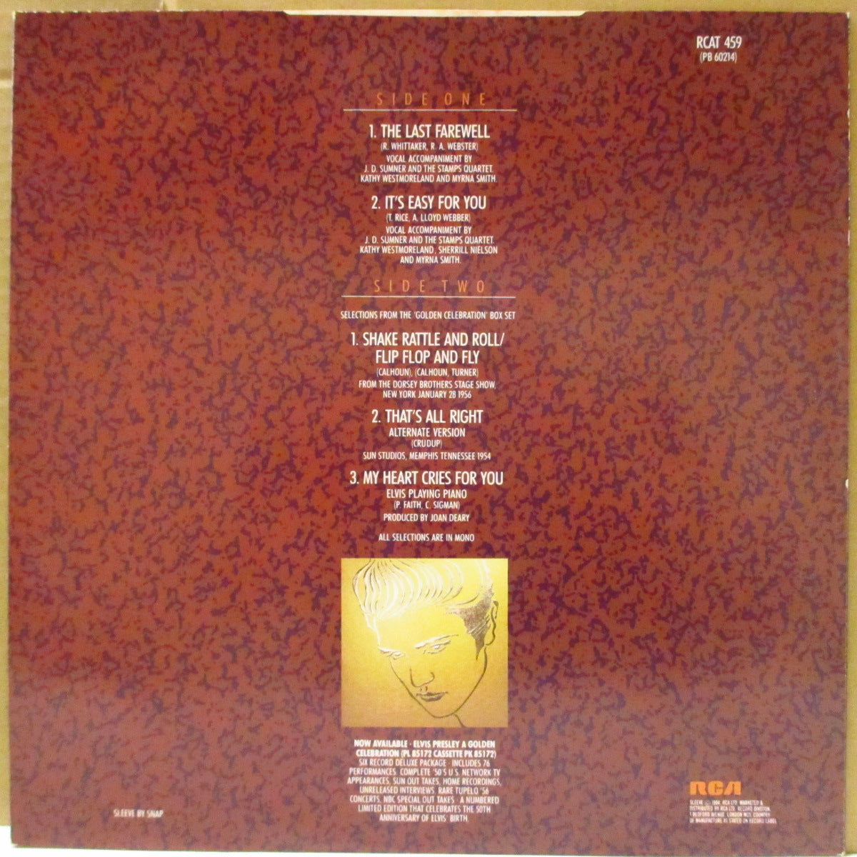 ELVIS PRESLEY (エルヴィス・プレスリー)  - 50th Anniversary Special Extended Play Edition : The Last Farewell (UK '84 限定10インチ EP) 生誕50周年企画作。