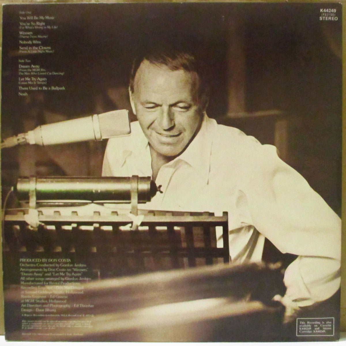 FRANK SINATRA  (フランク・シナトラ)  - Ol' Blue Eyes Is Back (UK '73 初回オリジナル・ステレオ LP/光沢見開きジャケ)復帰名作