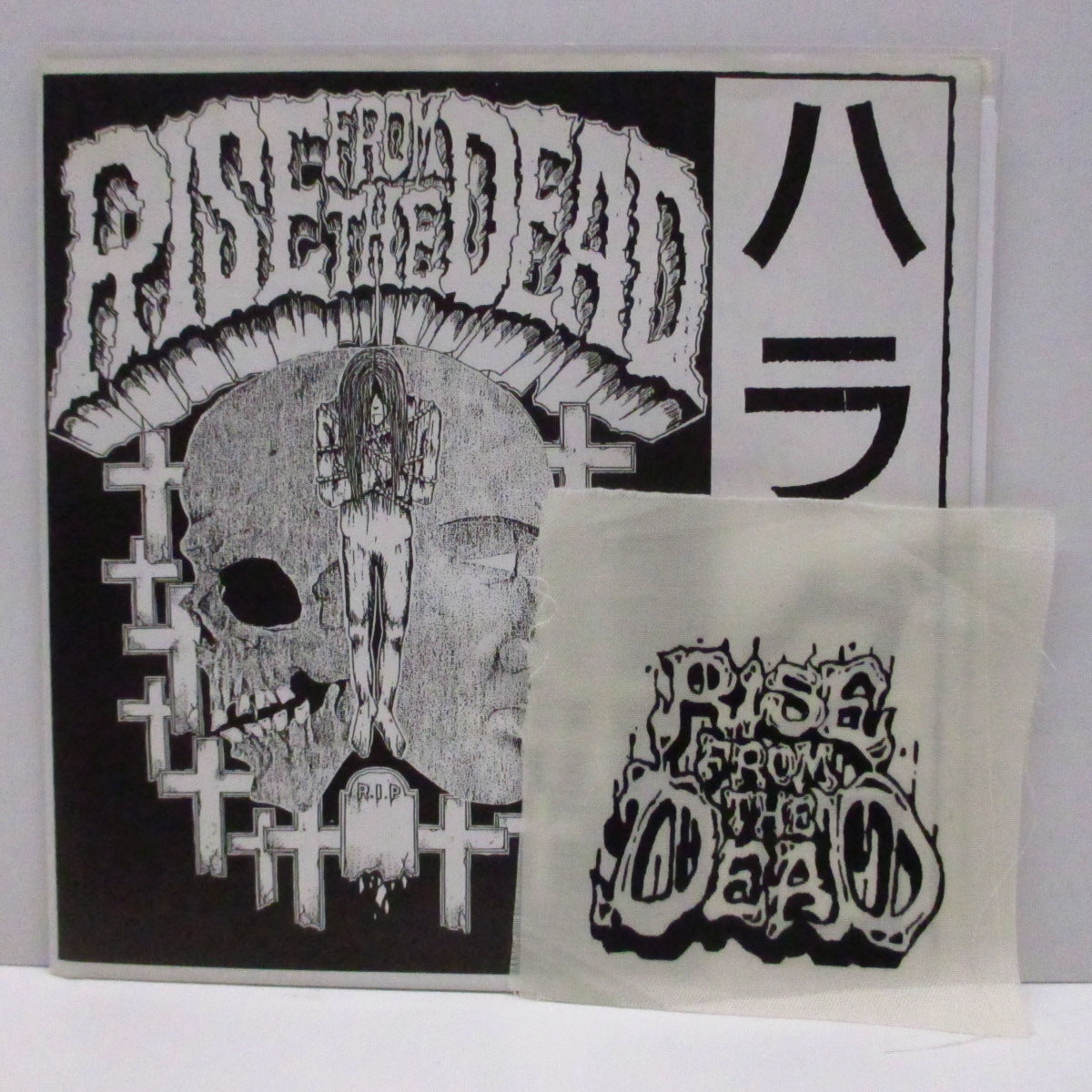 RISE FROM THE DEAD (ライズ・フロム・ザ・デッド)  - ハラグロ (Japan '90 オリジナル4曲入り 7" FLEXI+「初回布パッチ」/光沢折り畳みジャケ)