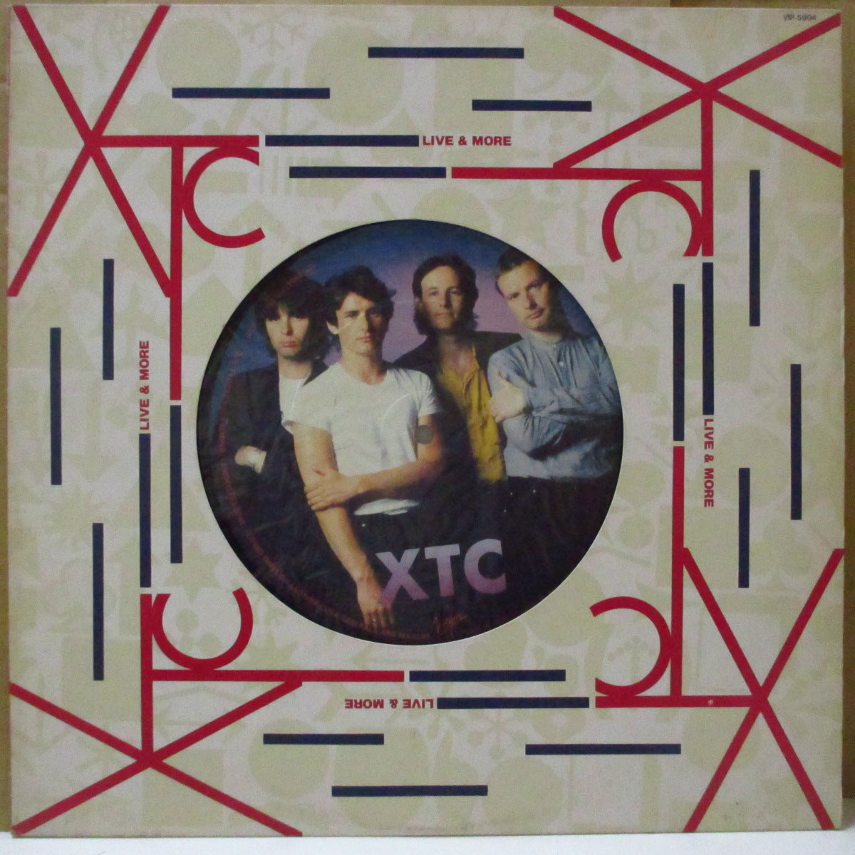 XTC - Live & More (Japan オリジナル・オーバーサイズラベ 12インチ+ライナー, 片面大カット光沢ジャケ/帯欠)