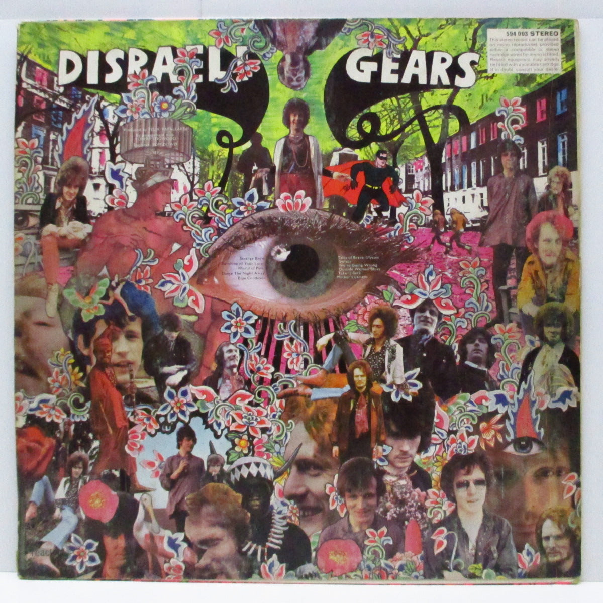 CREAM (クリーム)  - Disraeli Gears (UK '68 サードプレス「ステレオ」LP/表面コーティングジャケ）'67年セカンドアルバム！