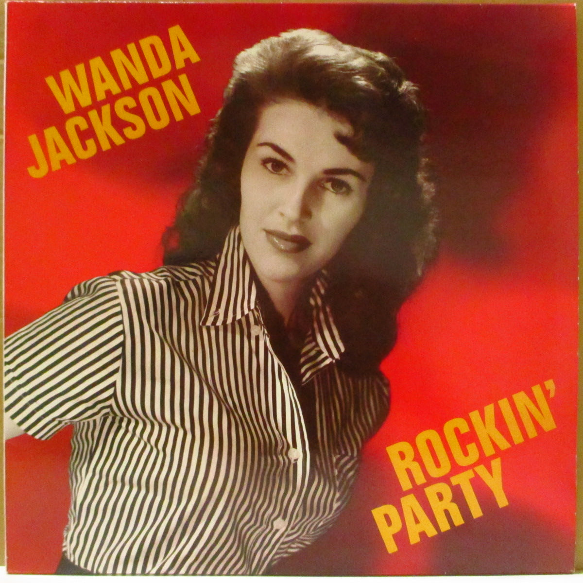 WANDA JACKSON (ワンダ・ジャクソン)  - Rockin' Party (EU '93 限定「白黒ラベ ver」 LP)ガールロッカー・レジェンド'56〜'61年黄金期ベスト20曲！