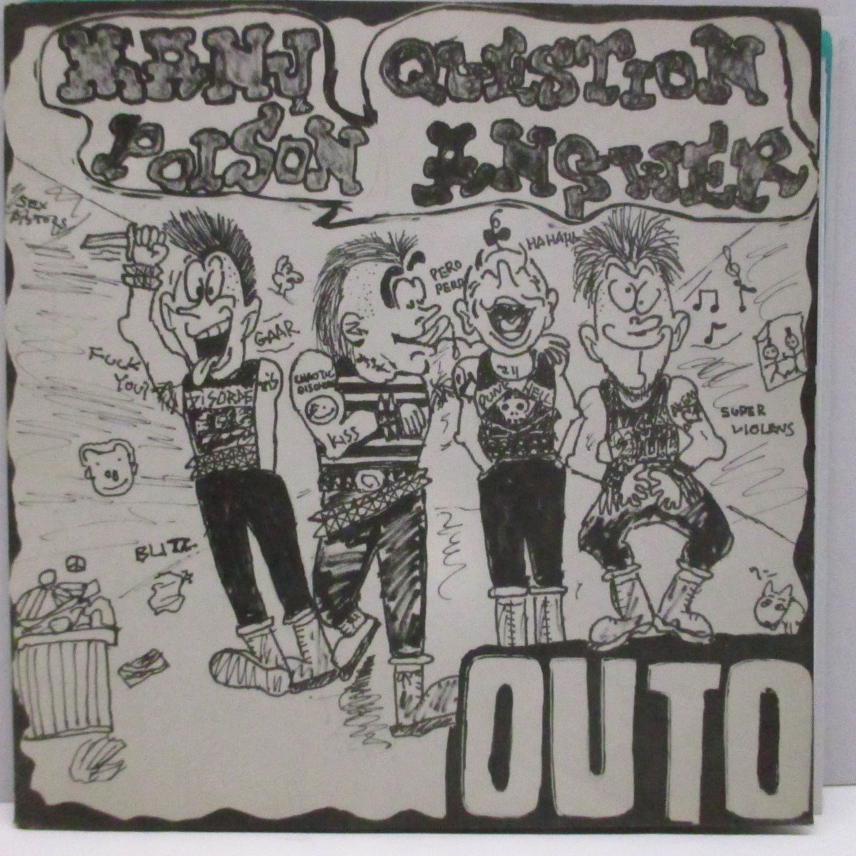 OUTO (オウト)  - Many Question Poison Answer (Japan '84 オリジナル6曲入り 7"/ポスタージャケ) ファースト！