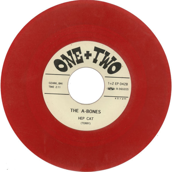 A-BONES (エーボーンズ)  - Bamboo Rock'N Roll / Hep Cat (US 限定ジャケ付き「赤盤」7"/廃盤 New) 初期のロッキンジェリービーン画ジャケ！