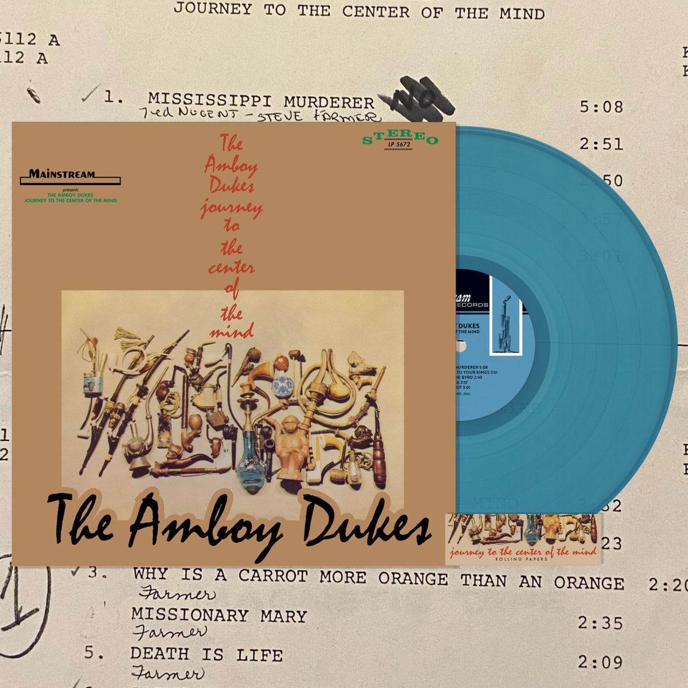 AMBOY DUKES (アンボイ・デュークス)  - Journey To The Center Of The Mind (2024 RSD 1400枚限定「ブルー VINYL」LP/New)  テッド・ニュージェントが率いた、シカゴ〜デトロイト激烈パンク'68年2ndアルバム