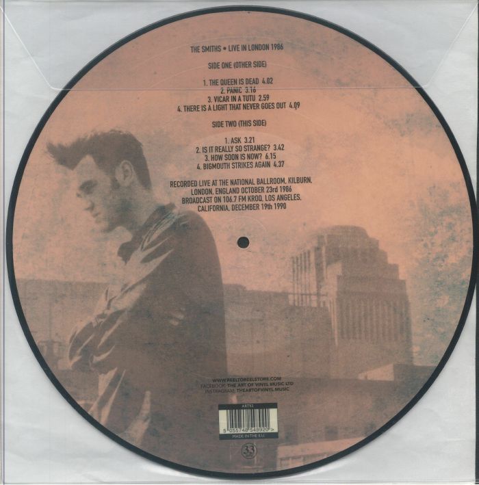 SMITHS, THE (ザ・スミス)  - Live In London 1986 (EU 限定ピクチャー LP/NEW)