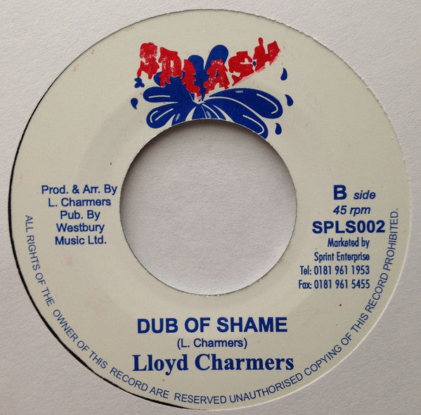 ALTON ELLIS / Lloyd Charmers (アルトン・エリス / ロイド・チャーマーズ)  - It's A Shame / Dub Of Shame (UK 限定再発 7"/New)