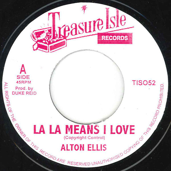 ALTON ELLIS / THE MELODIANS (アルトン・エリス / ザ・メロディアンズ)  - La La Means I Love / Passion Love (UK 限定再発 7"/New)