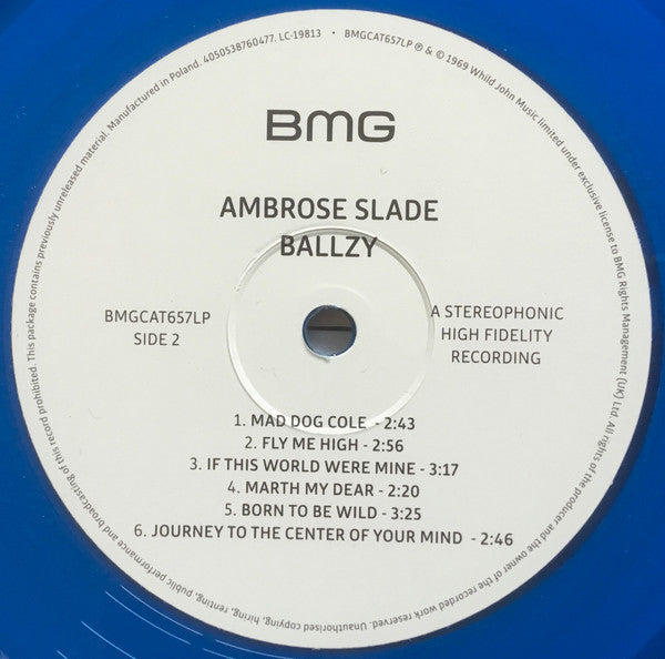 SLADE (AMBROSE  SLADE) (スレイド / アンブローズ・スレイド)  - Ballzy (EU 22年レコードストア・デイ限定「ブルー VINYL」LP/NEW)