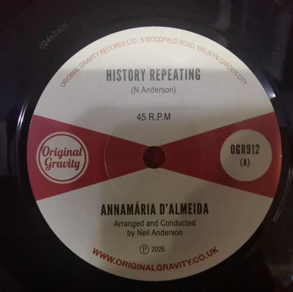 ANNAMÁRIA D’ALMEIDA / Néstor Álvarez (アナマリア・ダルメイダ /  ネスター・アルヴァレズ)  - History Repeating / Senor Maravilloso (UK 限定 7"/New) 60's スタイル・美メロ・ノーザン& MODラテン・ソウル・インスト！