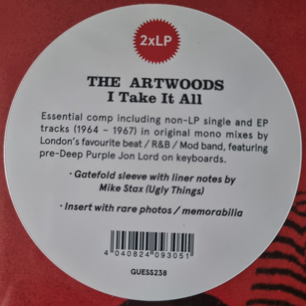 ARTWOODS (ジ・アートウッズ)  -  I Take It All  (EU 限定リリース・アナログ 2xLP/New)