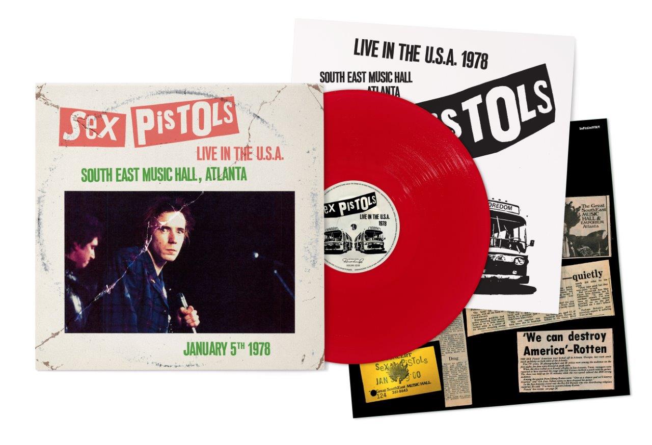 SEX PISTOLS (セックス・ピストルズ)  - Live in the USA 1978 – Atlanta (EU 限定プレス「レッドヴァイナル」LP/ New）全米ツアー3公演作「第一弾」！