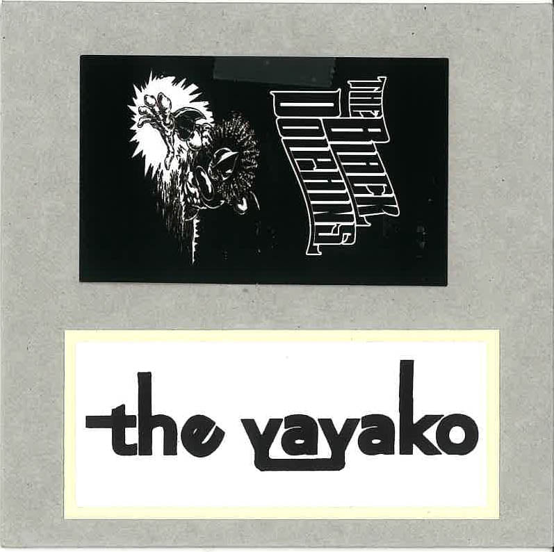 BLACK DOLPHINS, THE / YAYAKO, THE (ザ・ブラック・ドルフィンズ / ザ・ヤヤコ )  - Split CD (日本 自主制作2曲入りCDR +ステッカー、カードスリーブ/ 新品New) キングブラザーズ のケイゾウ推し