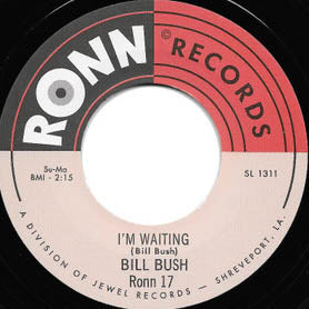BILL BUSH (ビル・ブッシュ)  - I'm Waiting (UK 限定リプロ再発ワンサイド 7"/New）