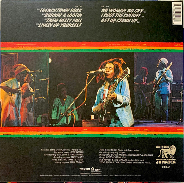 BOB MARLEY & THE WAILERS (ボブ・マーリー & ザ・ウェイラーズ)  - Live ! (世界共通「ジャマイカン・プレス・シリーズ」限定復刻再発ステレオ LP+ポスター/New)