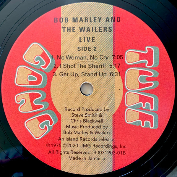 BOB MARLEY & THE WAILERS (ボブ・マーリー & ザ・ウェイラーズ)  - Live ! (世界共通「ジャマイカン・プレス・シリーズ」限定復刻再発ステレオ LP+ポスター/New)
