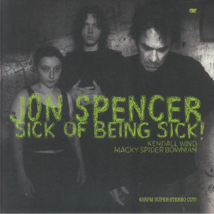 JON SPENCER (ジョン・スペンサー)  - Sick Of Being Sick! (US 2,500枚限定「クリアヴァイナル」45回転 LP/NEW)