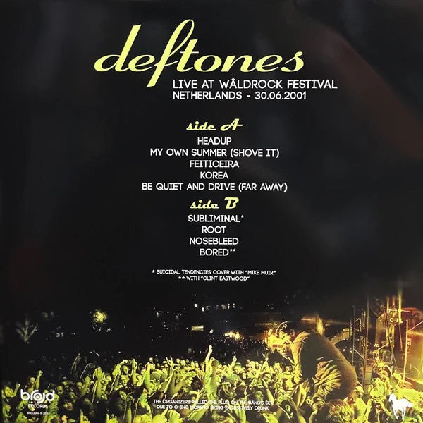 DEFTONES (デフトーンズ)  - Live At Waldrock Festival (EU 限定リリース LP/NEW)