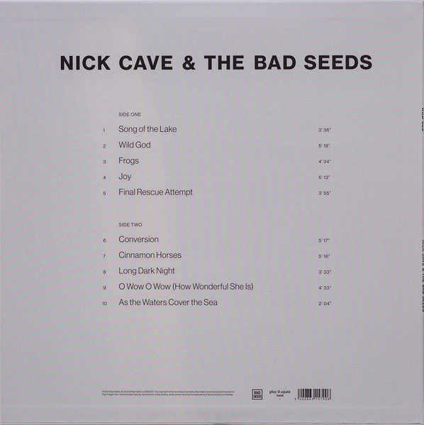 NICK CAVE AND THE BAD SEEDS (ニック・ケイヴ・アンド・ザ・バッド・シーズ)  - Wild God (EU 限定「クリアヴァイナル」 LP/NEW)