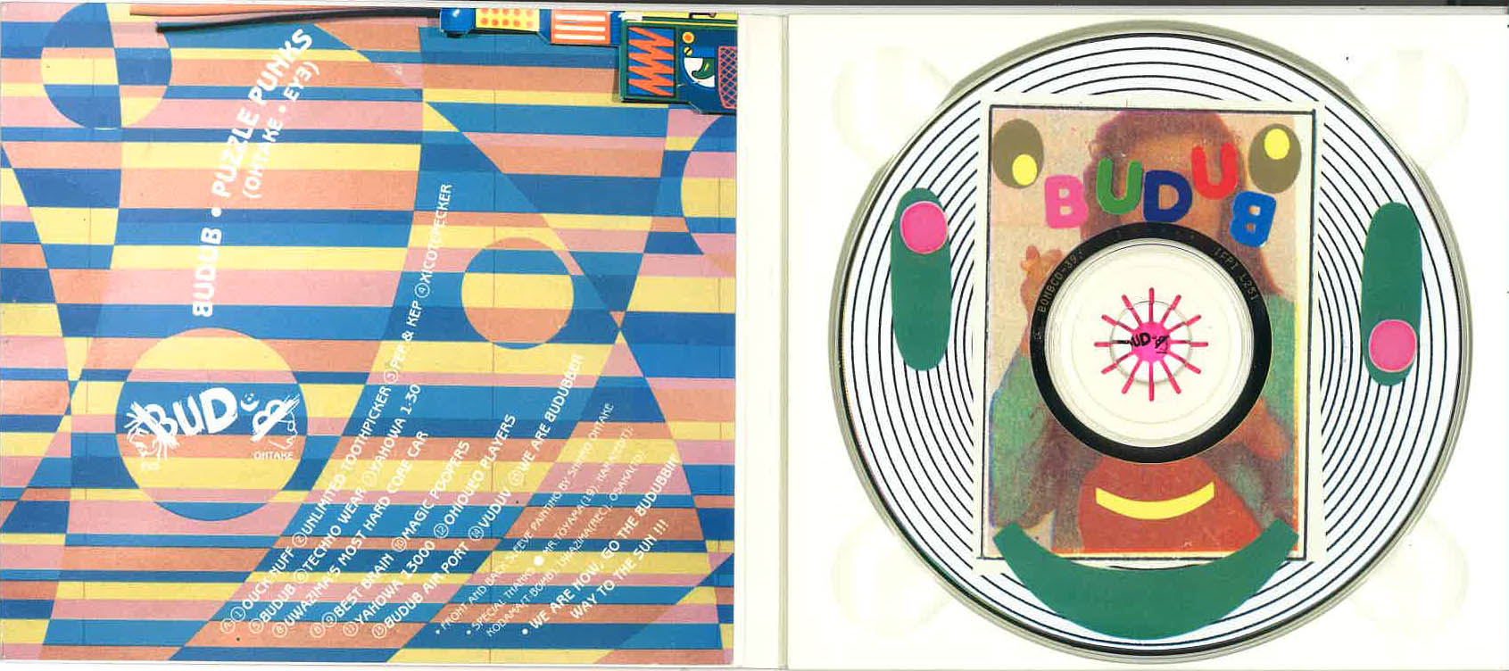 PUZZLE PUNKS (パズル・パンクス = EYE + 大竹伸朗) - BUDUB (Japan タイムボム  限定デジパック CD/New) '96年セカンドアルバム