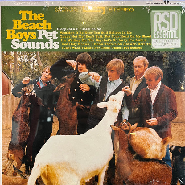 BEACH BOYS    (ビーチ・ボーイズ)  - Pet Sounds (Worldwide RSD エッセンシャル・エディション限定リマスター再発「コークボトル・クリア VINYL」ステレオLP/New)