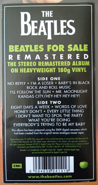 BEATLES (ビートルズ) - Beatles For Sale (UK-EU 限定リマスター再発 180g ステレオ LP/New)
