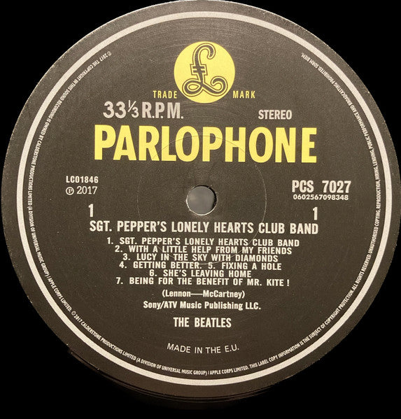BEATLES (ビートルズ)  - Sgt Pepper's Lonely Hearts Club Band (EU 限定リマスター再発 ステレオ LP/New)