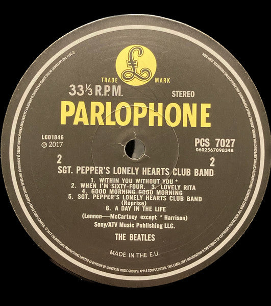 BEATLES (ビートルズ)  - Sgt Pepper's Lonely Hearts Club Band (EU 限定リマスター再発 ステレオ LP/New)