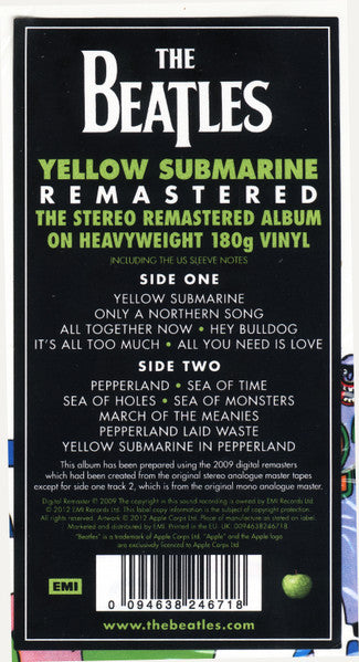 BEATLES (ビートルズ)  - Yellow Submarine (EU 限定リマスター再発 180g ステレオ LP/New)