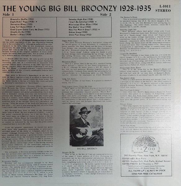 BIG BILL BROONZY (ビッグ・ビル・ブルーンジー)  - The Young Big Bill Broonzy: 1928-1936 (US 限定復刻再発「カラーVINYL」LP/New)