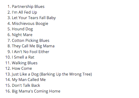 BIG MAMA THORNTON (ビッグ・ママ・ソーントン)  - The Best Of Big Mama Thornton 1951-58 (UK 限定リリース LP/New) ベスト全16曲！