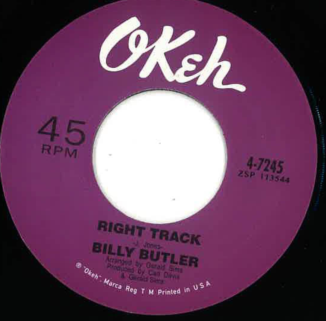 BILLY BUTLER (ビリー・バトラー)  - Right Track / Boston Monkey (UK 限定リプロ再発 7インチ/New)   WIGANど定番極上ノーザン