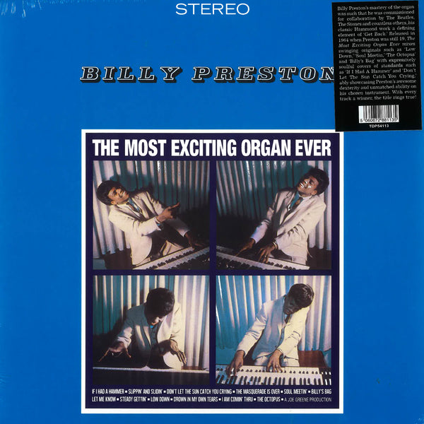 BILLY PRESTON (ビリー・プレストン) - The Most Exciting Organ Ever (EU 限定復刻再発 LP/New)