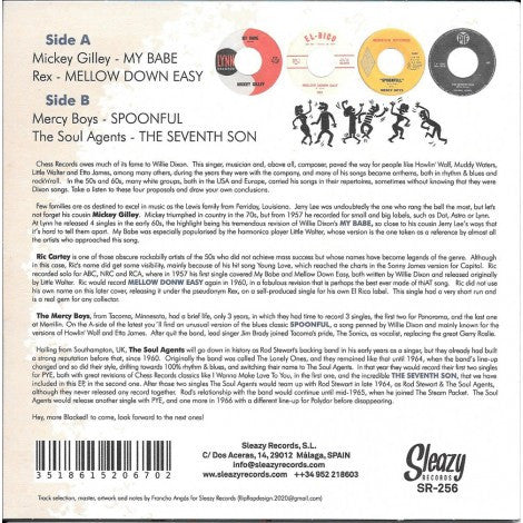 V.A. (スペインSleazy社監修、50's ブラック・ロッカー名曲のカバー集)  - Blacked Vol. 5 - Blacked! 'N' Dixoned ! (スペイン限定ジャケ付き4曲入り7インチEP/New）シカゴ・ブルース界の裏ボス「ウィリー・ディクソン」編。