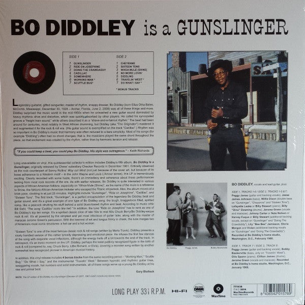 BO DIDDLEY (ボ・ディドリー)  - Bo Diddley Is A Gunslinger (EU 限定ボーナス入り再発180g  LP/New)