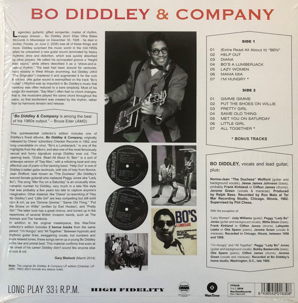 BO DIDDLEY (ボ・ディドリー)  - Bo Diddley & Company (EU 限定ボーナス入り再発 180g LP/New)