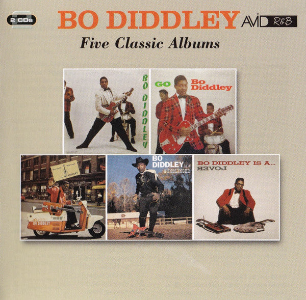 BO DIDDLEY (ボ・ディドリー)  - Five Classic Albums (UK 限定合体再発CDx2枚組/New)全57曲