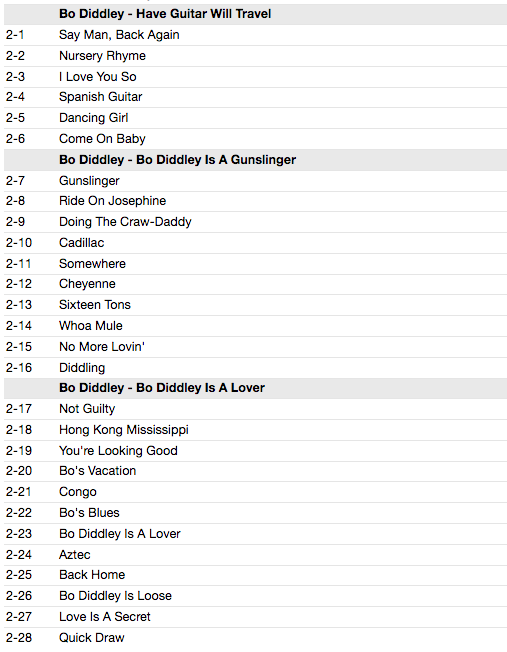 BO DIDDLEY (ボ・ディドリー)  - Five Classic Albums (UK 限定合体再発CDx2枚組/New)全57曲