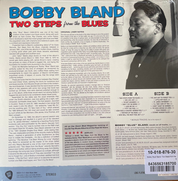 BOBBY BLAND (ボビー・ブランド)  - Two Steps From The Blues (EU 限定ボーナス入り再発180g ステレオ LP/New)