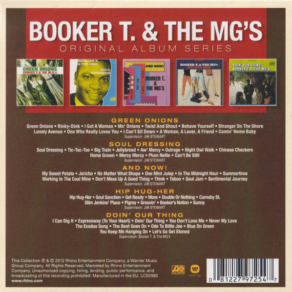 BOOKER T.& THE MG’S (ブッカーT＆MG‘S)  - Original Album Series (EU 限定合体再発CDx5枚組ボックス・セット/New)