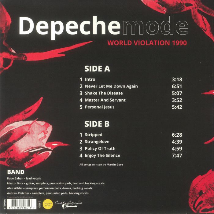 DEPECHE MODE (デペッシュ・モード)  - World Violation 1990 - Live (Dutch 限定180グラム重量 LP/NEW)